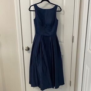 Amazon Elegant Navy Midi Dress